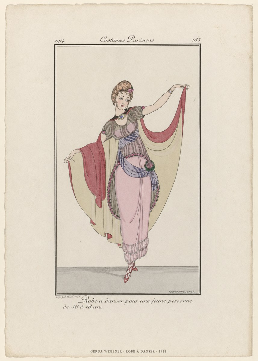 Gerda Wegener Robe À Danser No6 - Plakat