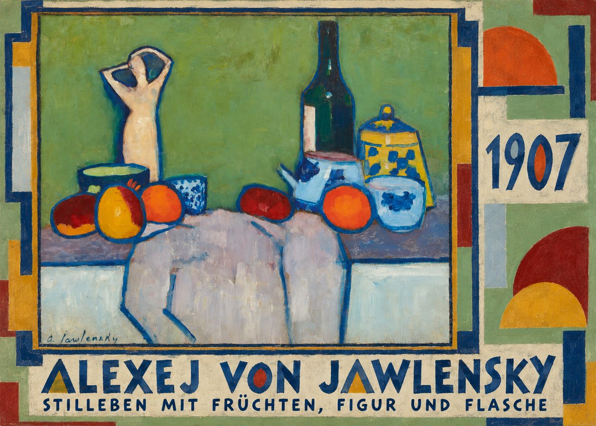 Alexej von Jawlensky Stilleben Mit Früchten, Figur Und Flasche 1907 No4 - Plakat
