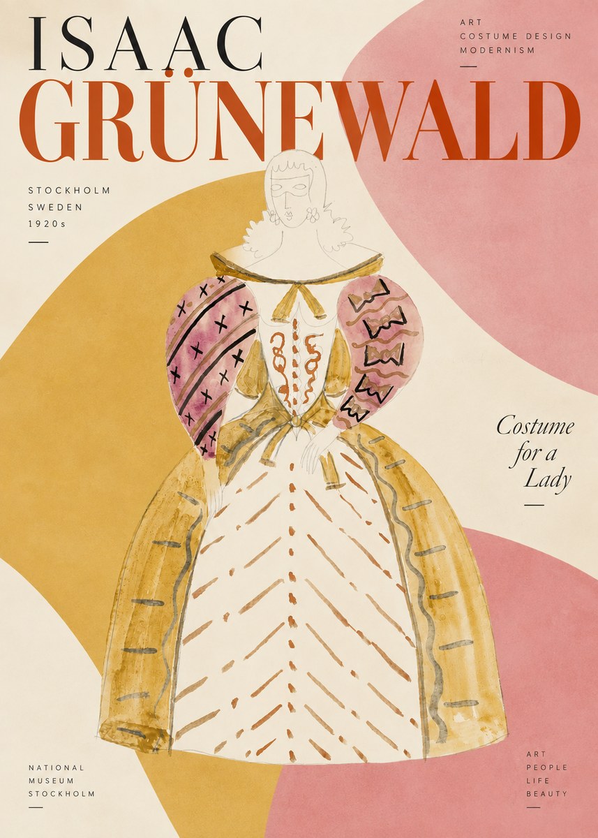 Isaac Grünewald Costume Design XII No4 - Plakat