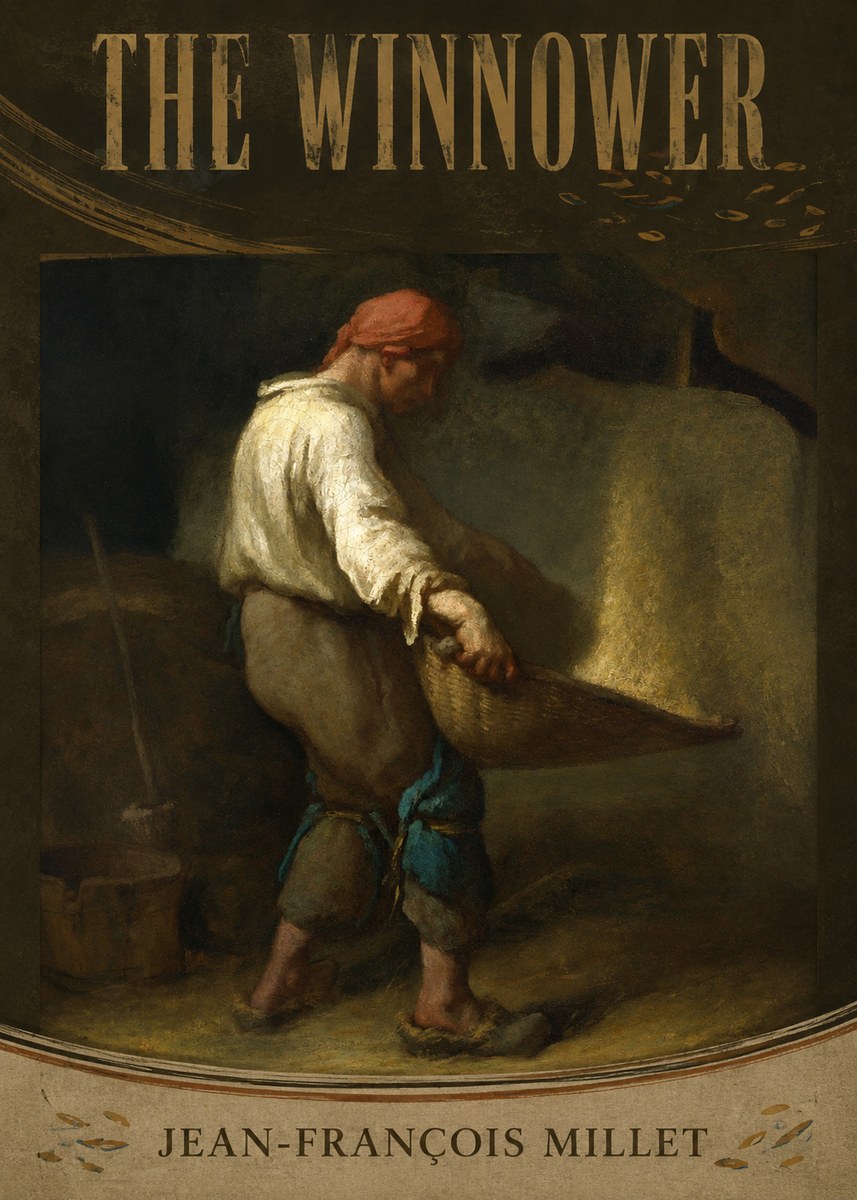 Jean-François Millet The Winnower No3 - Plakat