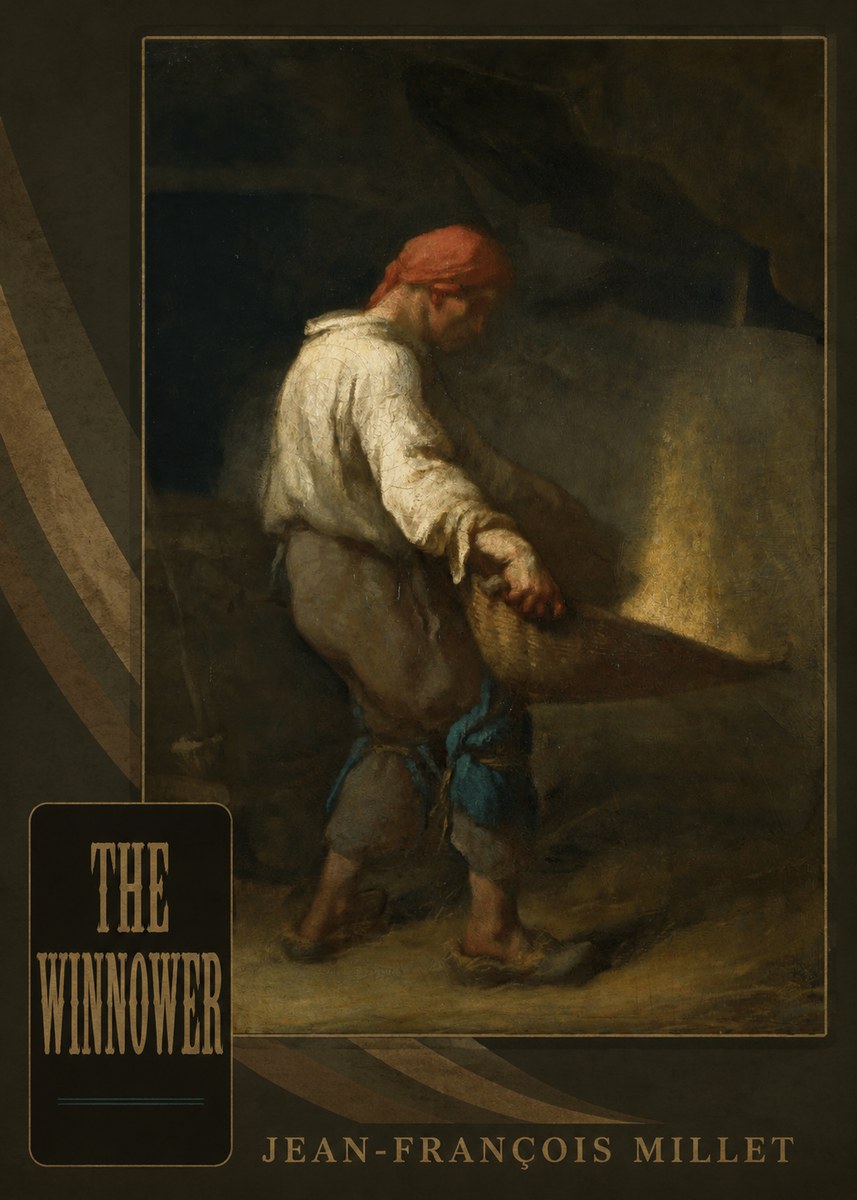 Jean-François Millet The Winnower No5 - Plakat