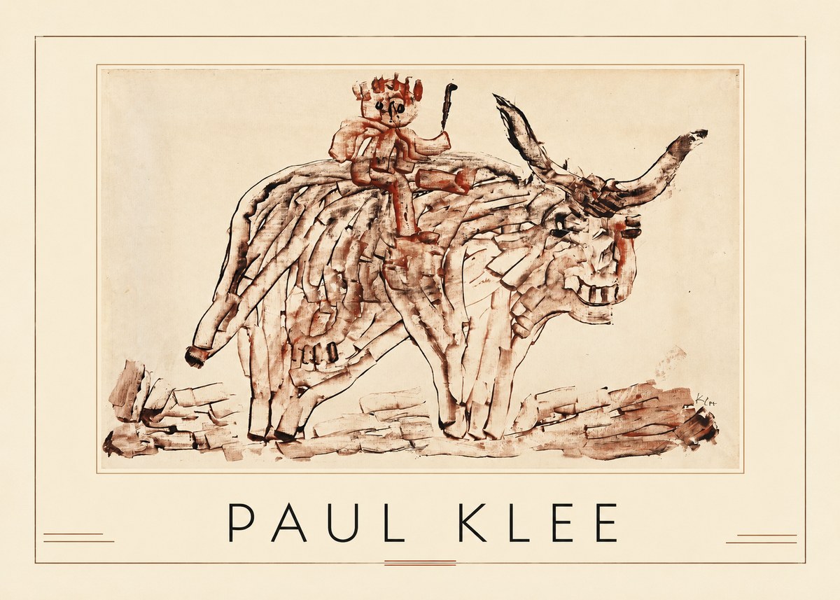 Paul Klee Bear Rider No1 - Plakat