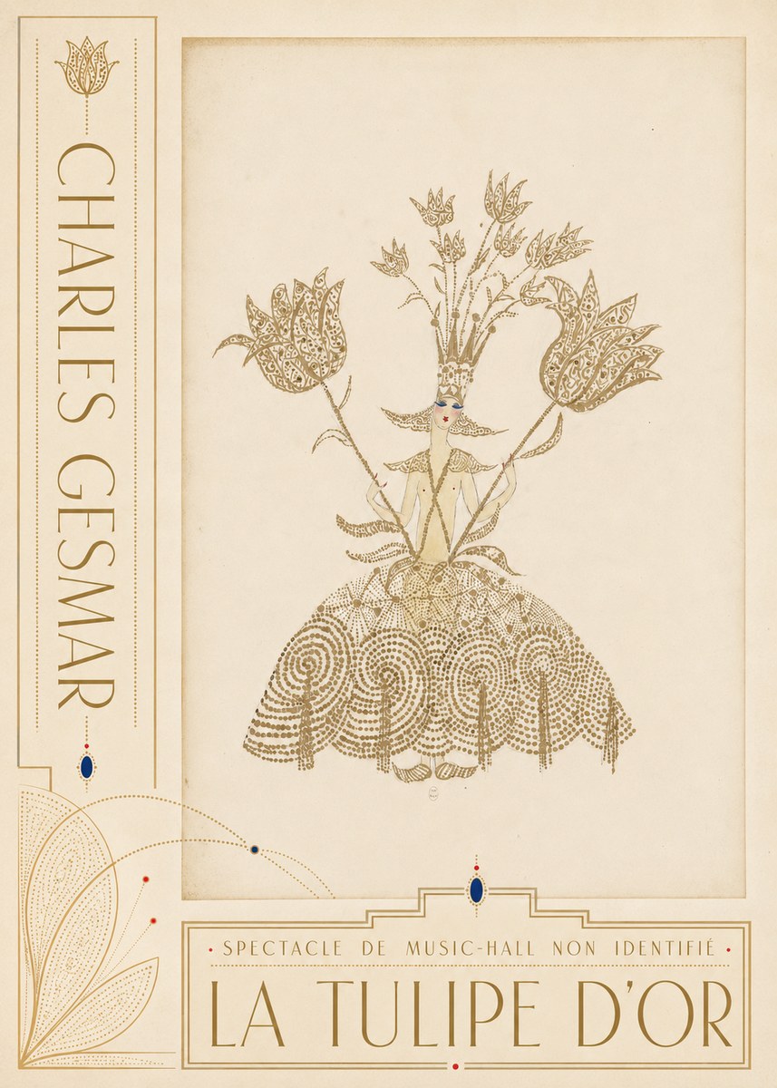 Charles Gesmar La Tulipe D'or No2 - Plakat
