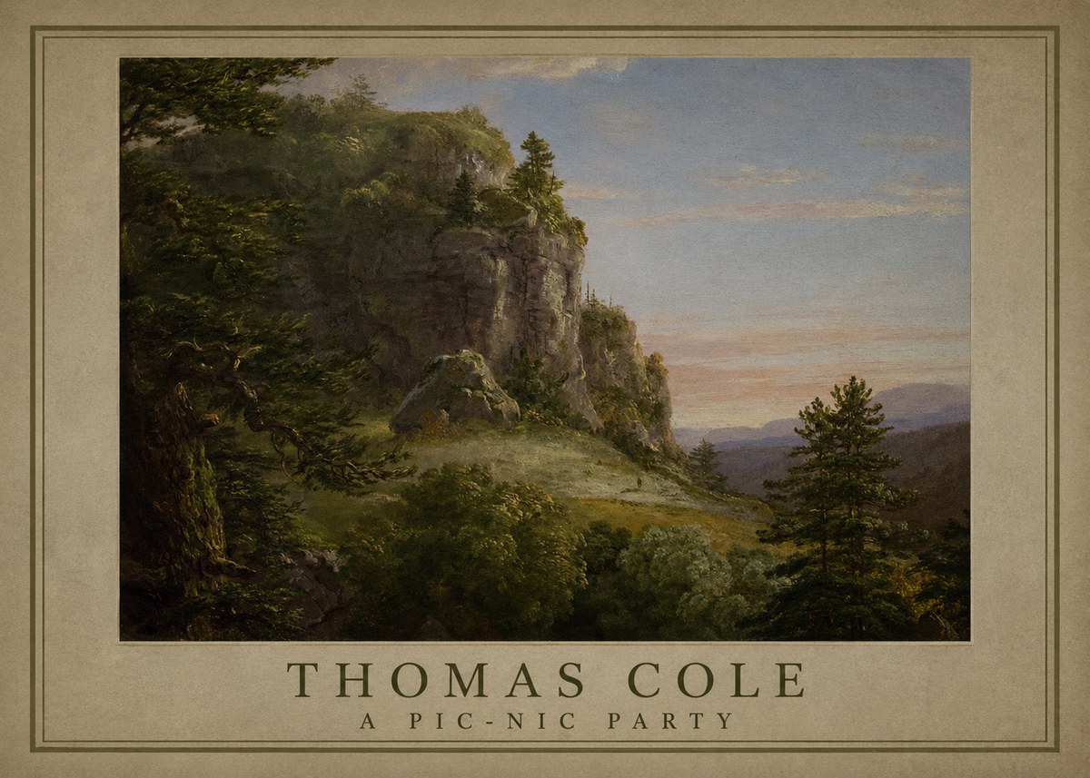 Thomas Cole Landscape, the Old Mill No3 - Plakat