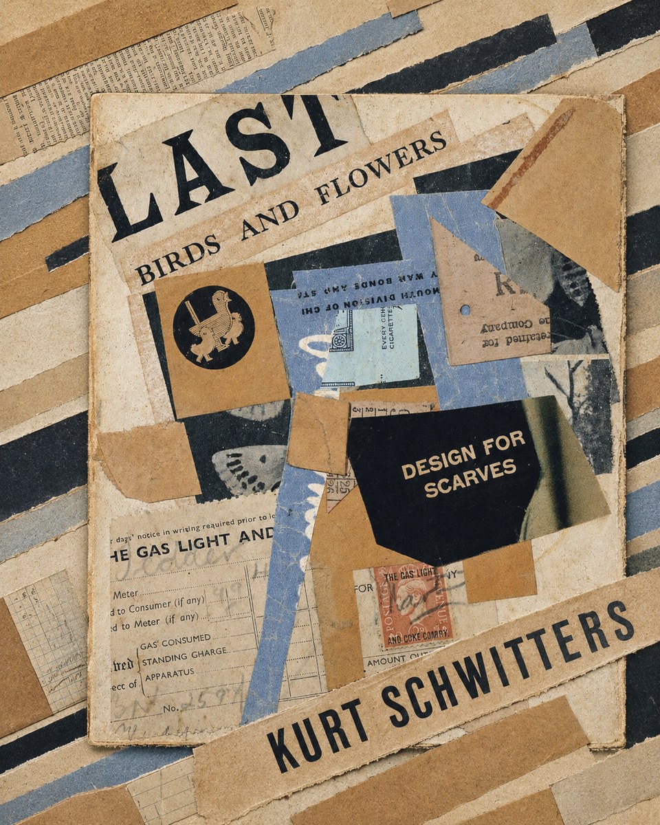 Kurt Schwitters Last Birds and Flowers No6 - Plakat