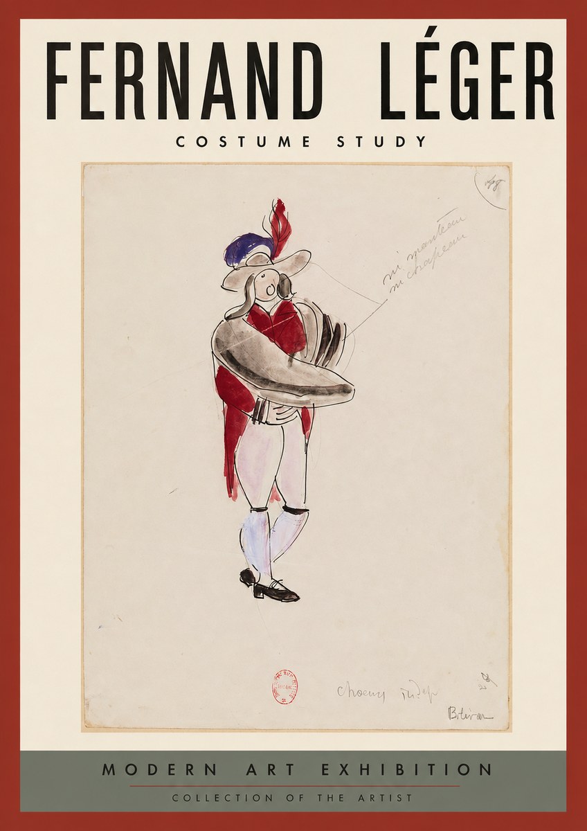 Fernand Léger Costume Study I No2 - Plakat