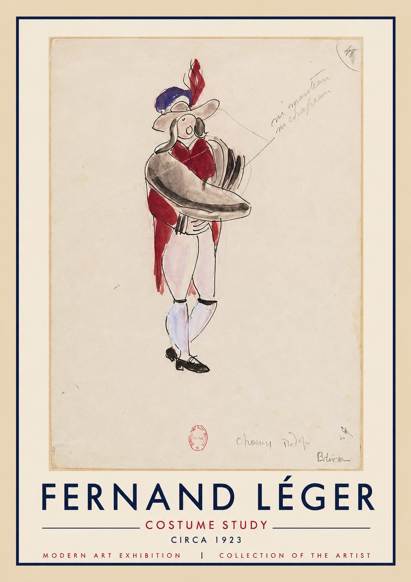 Fernand Léger Costume Study I No4 - Plakat