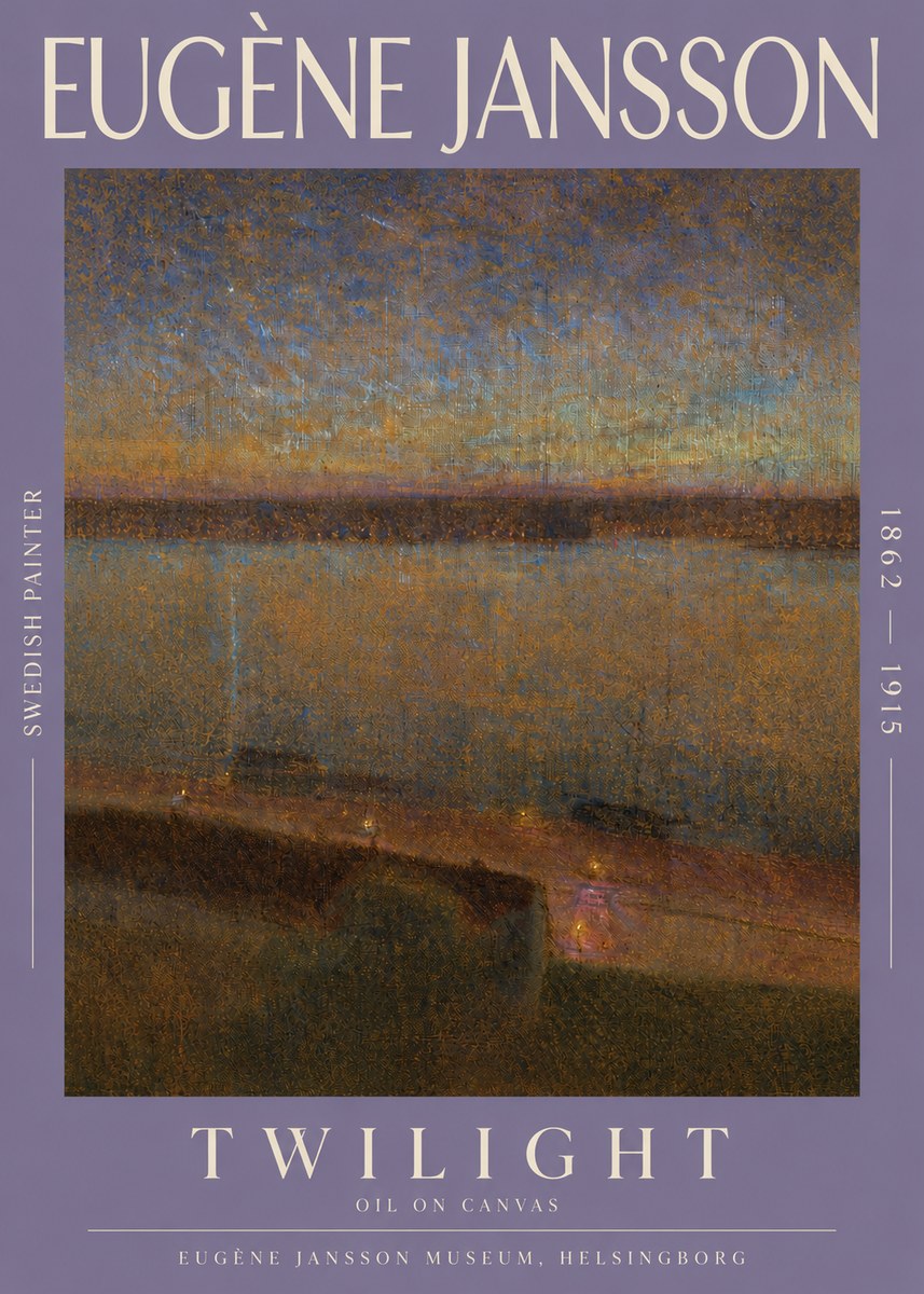 Eugène Jansson Twilight No3 - Plakat