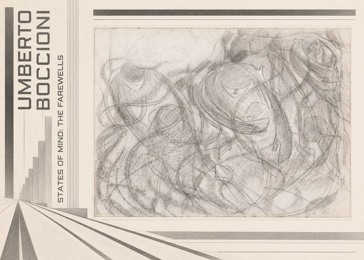 Umberto Boccioni States of Mind: the Farewells No6 - Plakat