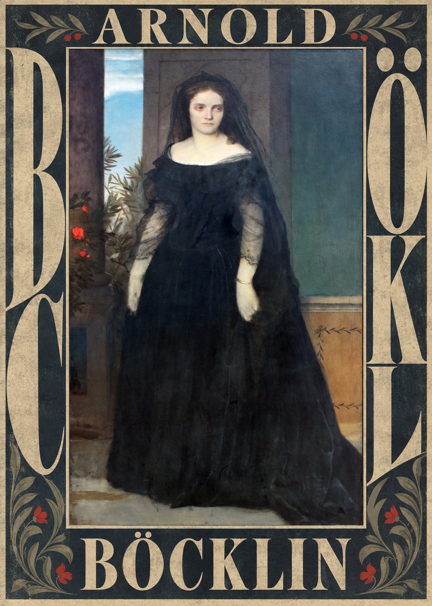 Arnold Böcklin Portrait of Mrs. Böcklin No6 - Plakat