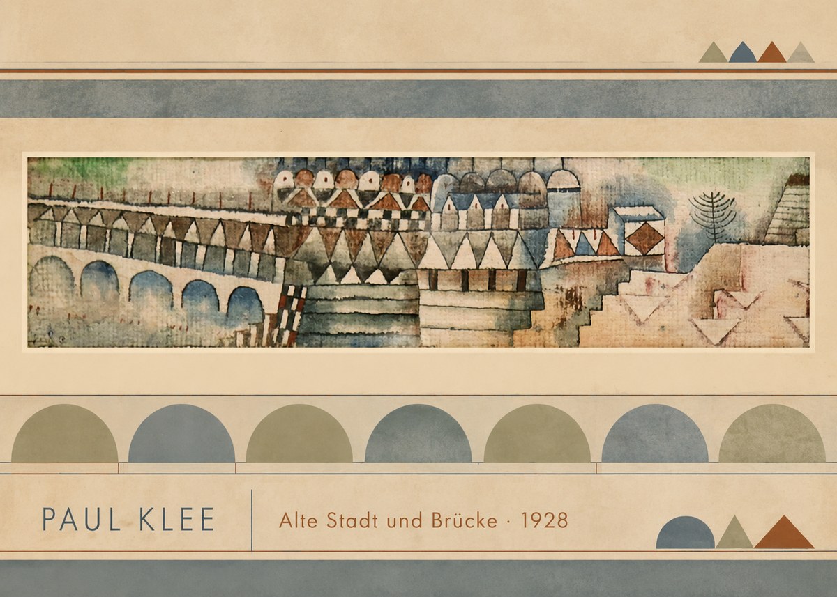 Paul Klee Alte Stadt Und Brücke No3 - Plakat