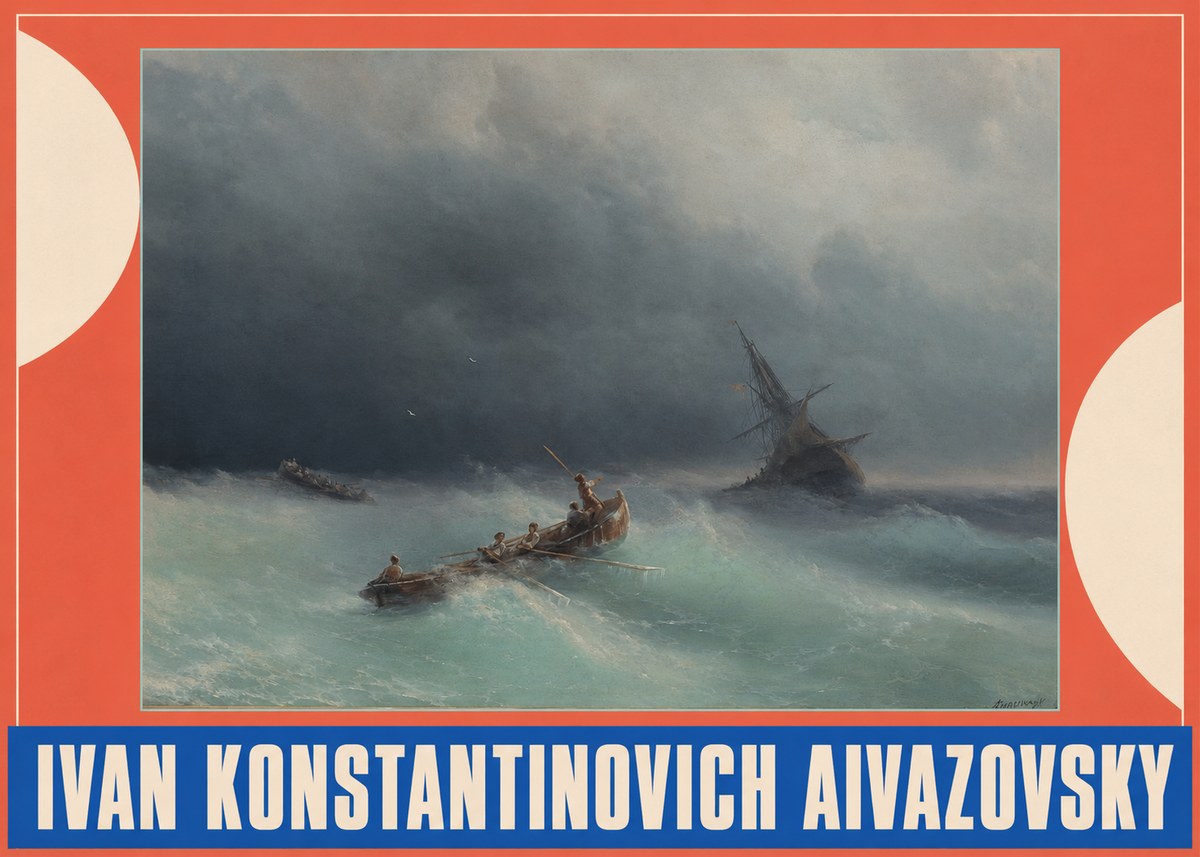 Ivan Konstantinovich Aivazovsky Shipwreck No2 - Plakat