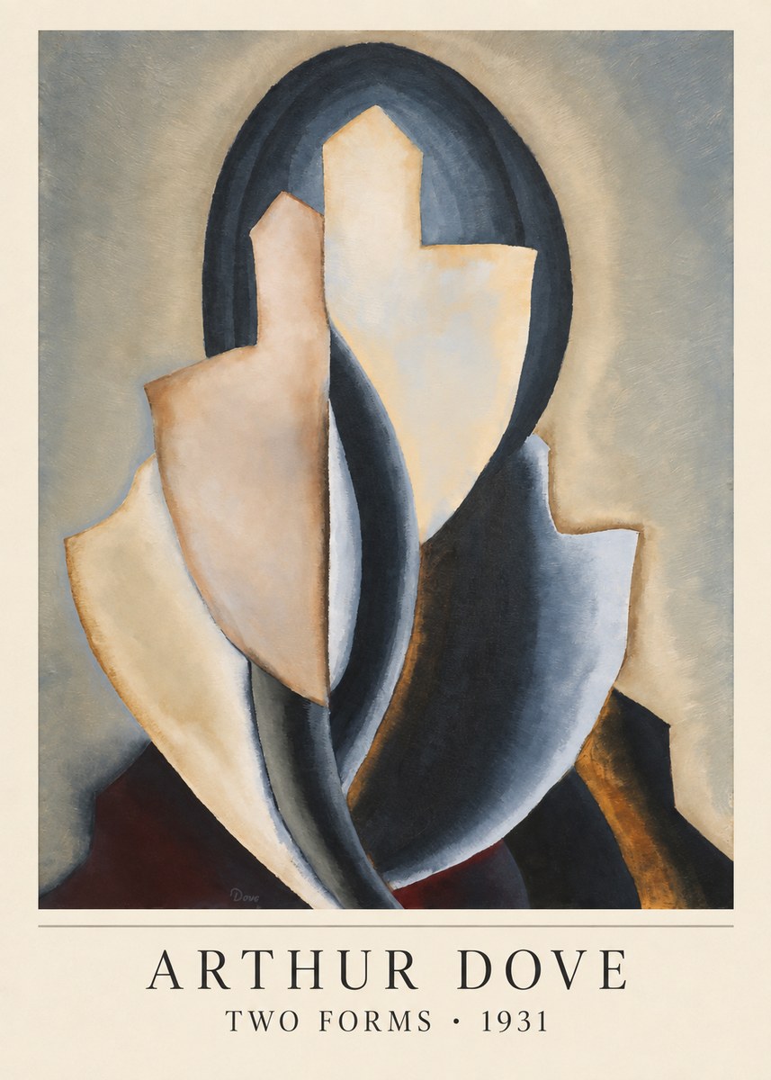 Arthur Dove Two Forms No4 - Plakat