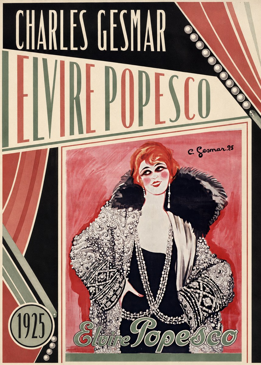 Charles Gesmar Elvire Popesco II No4 - Plakat