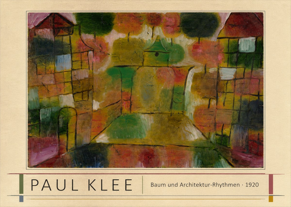 Paul Klee Baum Und Architektur-rhythmen No1 - Plakat