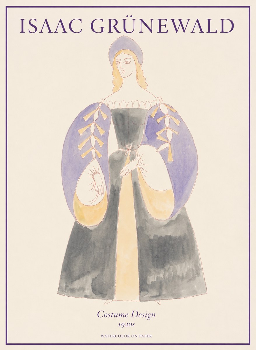 Isaac Grünewald Costume Design XIV No1 - Plakat