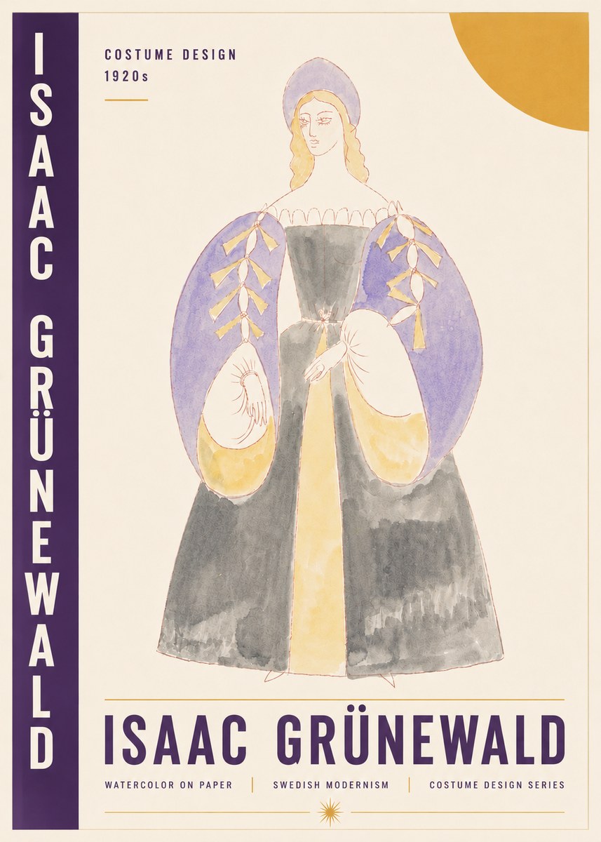 Isaac Grünewald Costume Design XIV No4 - Plakat