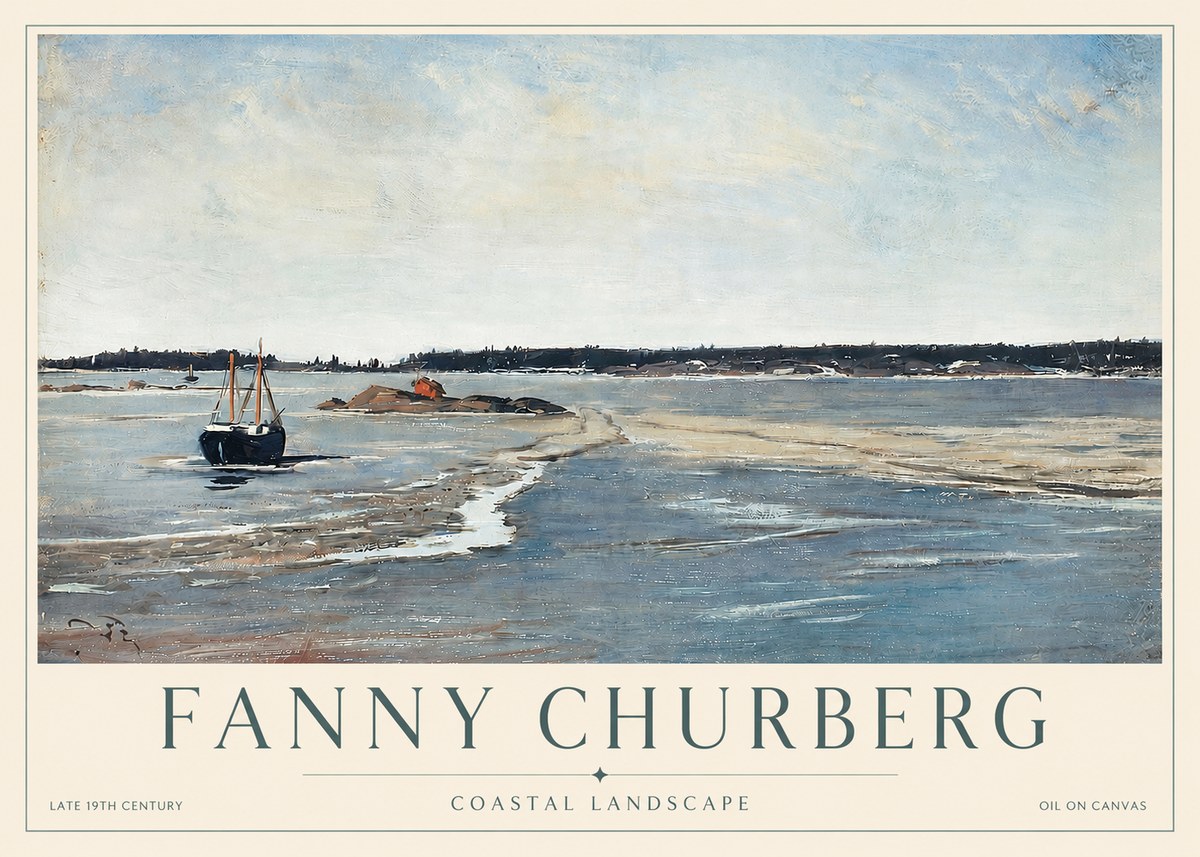 Fanny Churberg Coastal Landscape No3 - Plakat