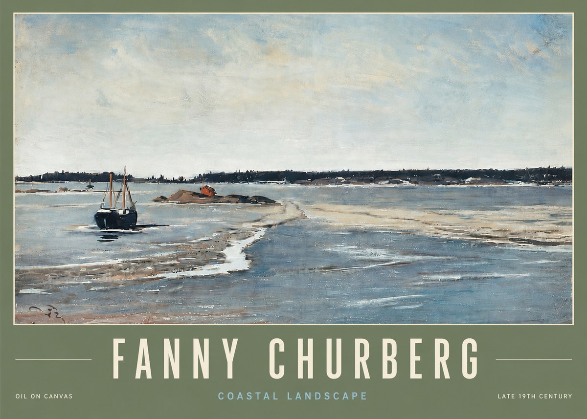 Fanny Churberg Coastal Landscape No5 - Plakat