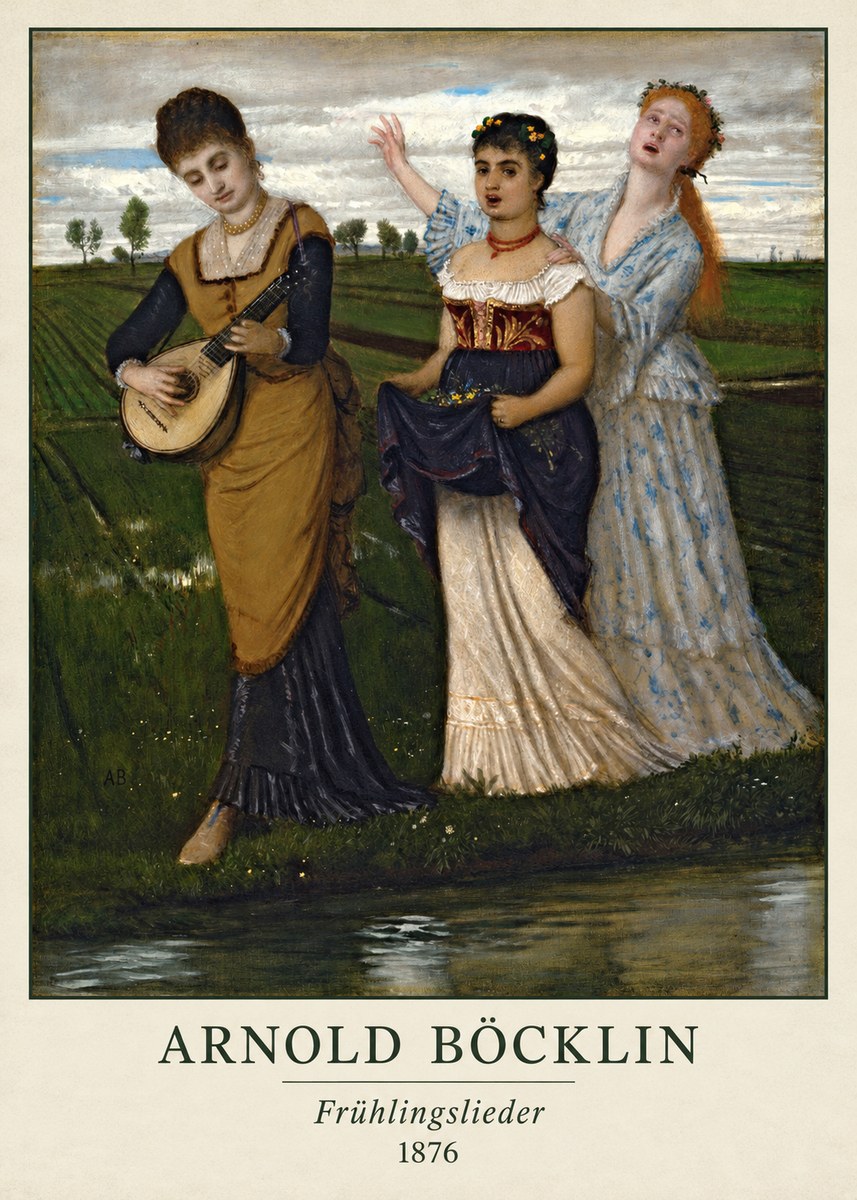 Arnold Böcklin Frühlingslieder No2 - Plakat