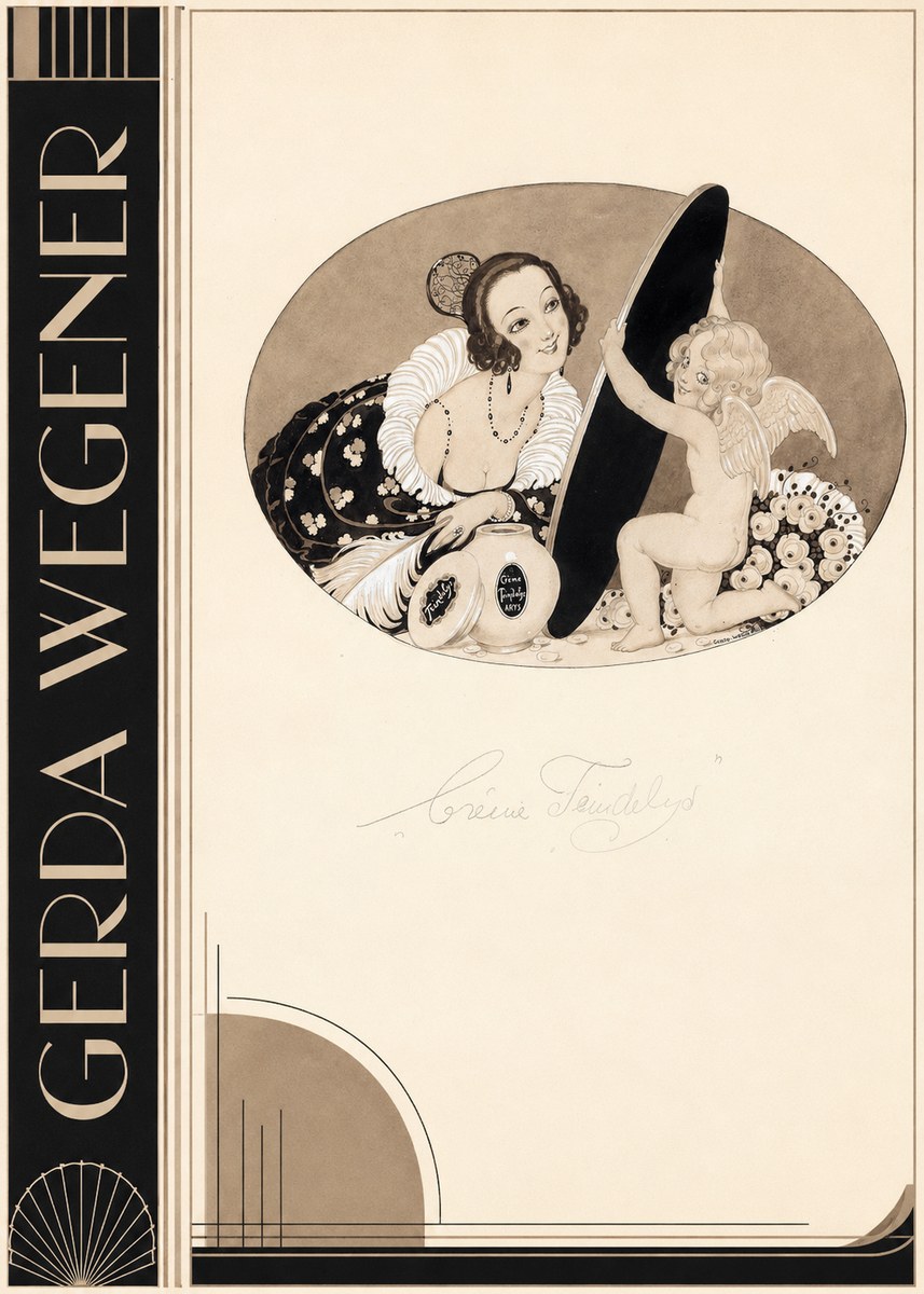 Gerda Wegener Crème Teindelys II No4 - Plakat