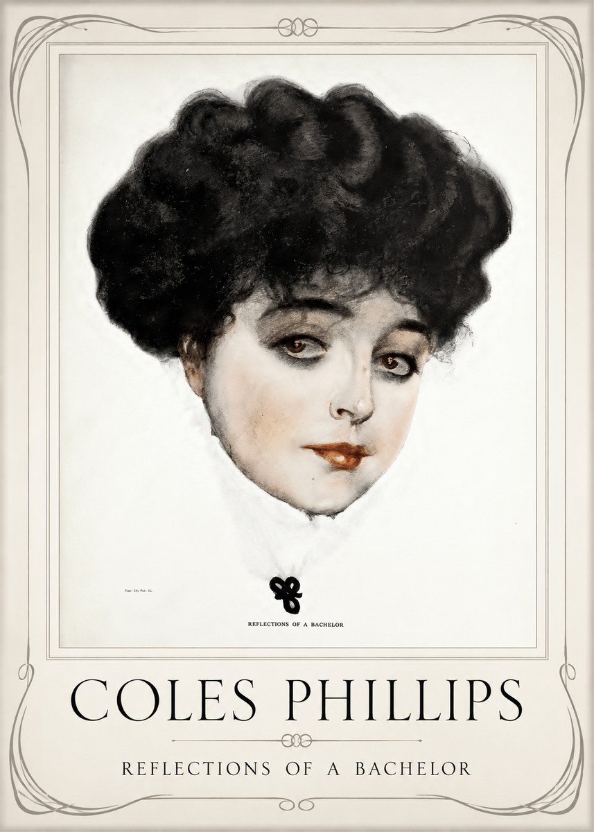 Coles Phillips Reflections of a Bachelor No1 - Plakat