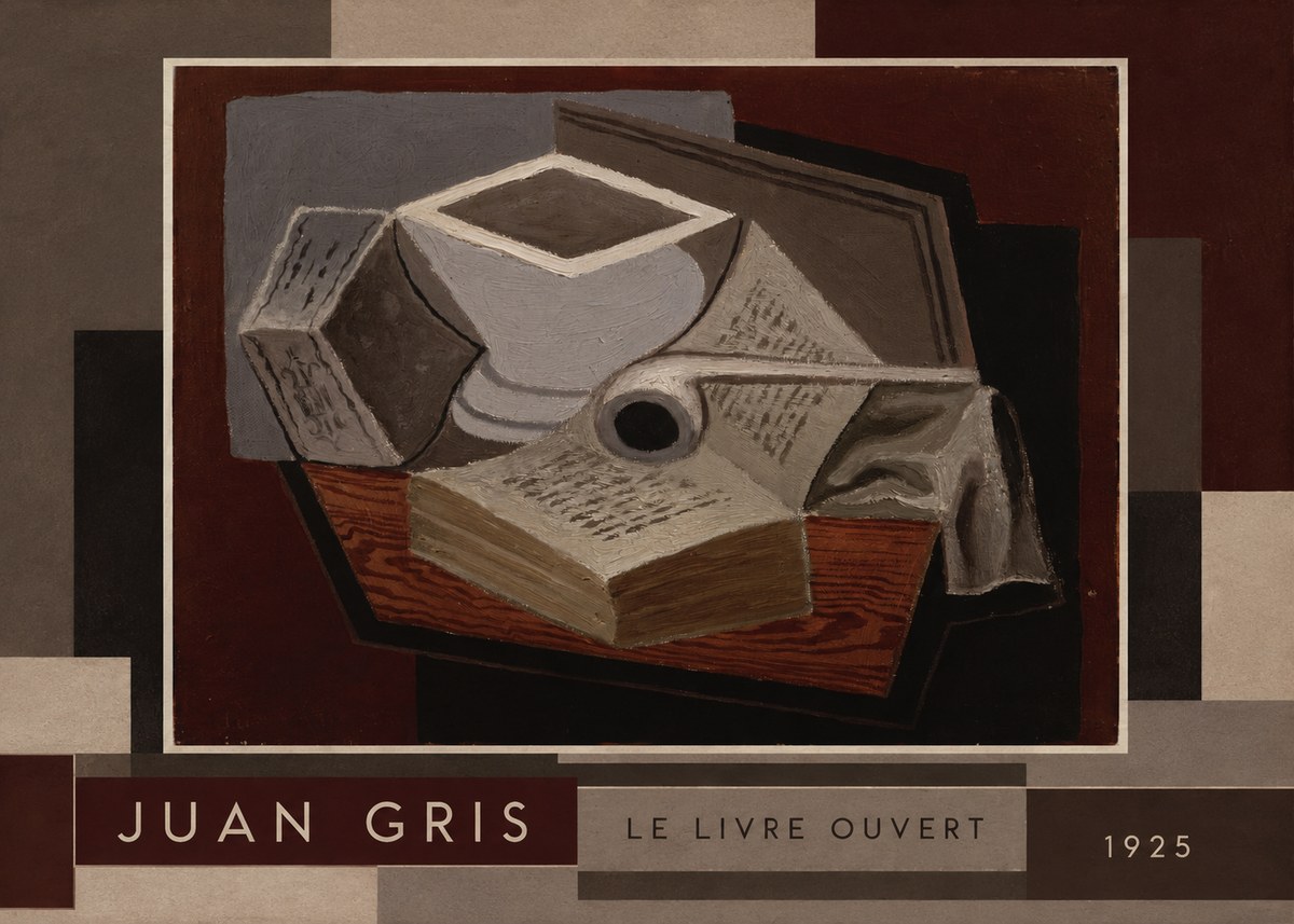 Juan Gris Le Livre Ouvert No2 - Plakat