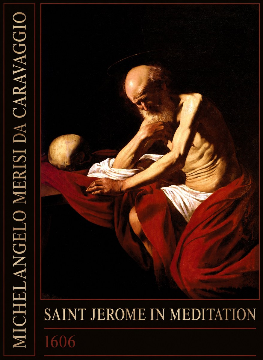 Michelangelo Merisi da Caravaggio Saint Jerome in Meditation I No2 - Plakat