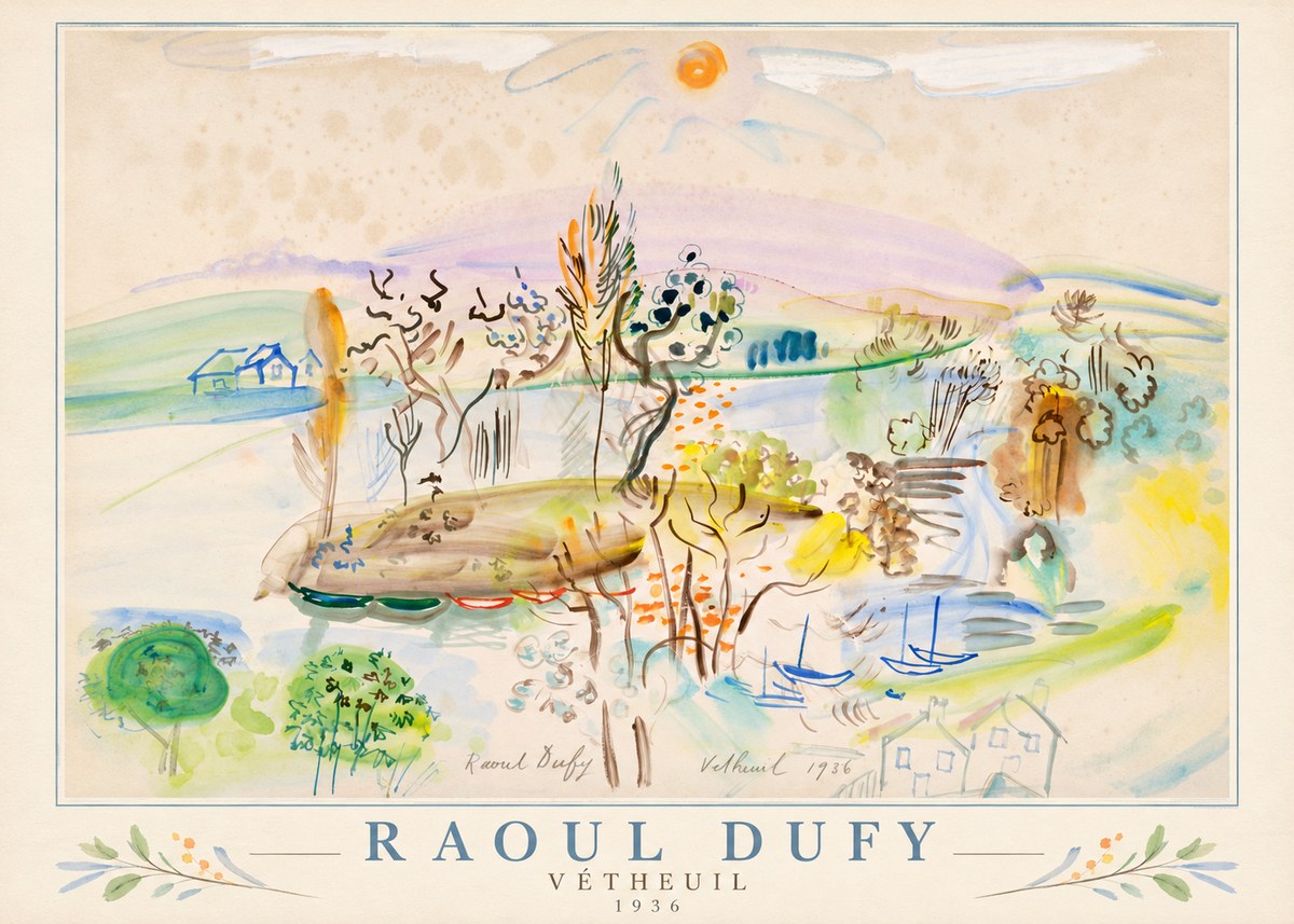Raoul Dufy Vétheuil No1 - Plakat