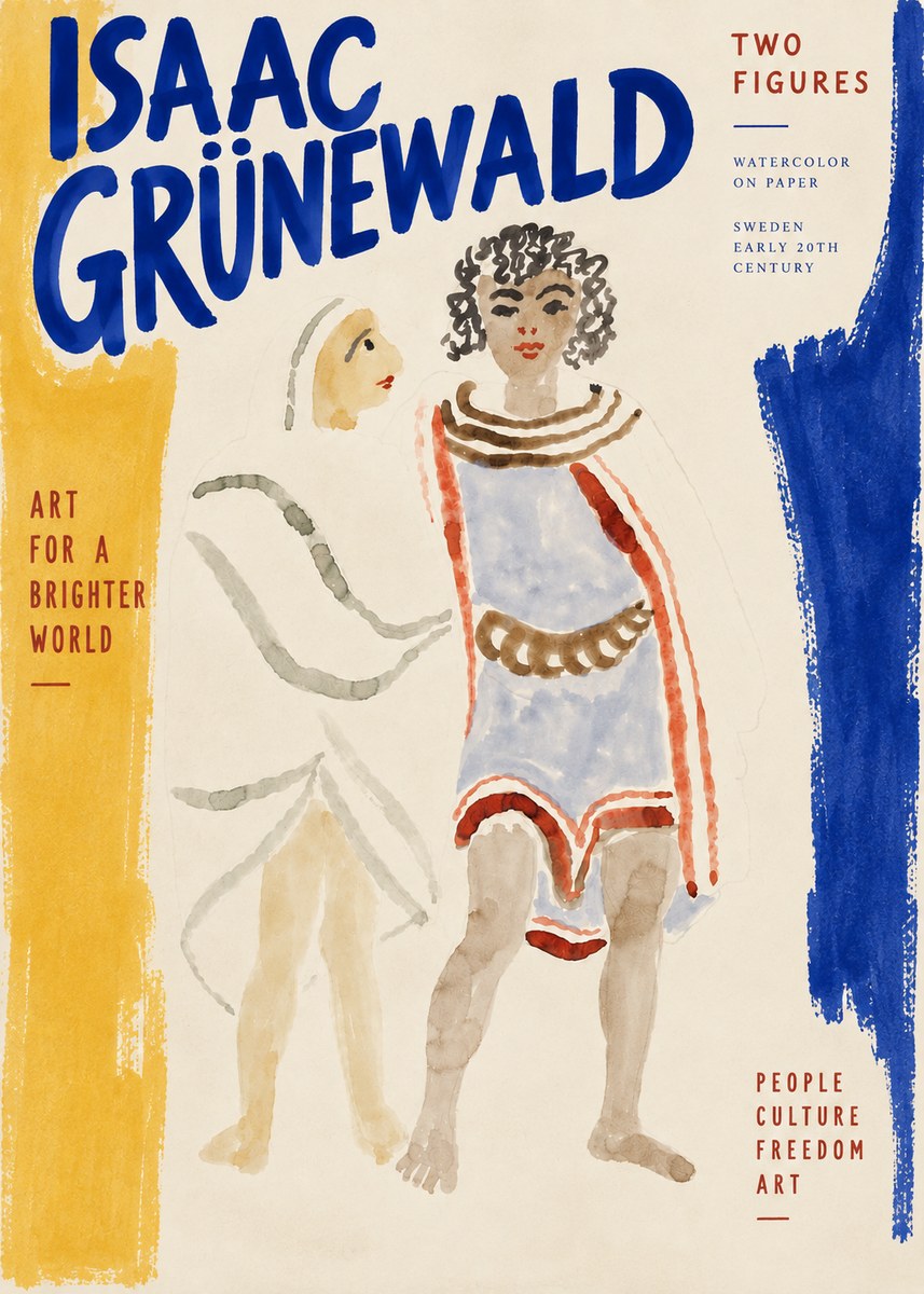 Isaac Grünewald Figures No5 - Plakat