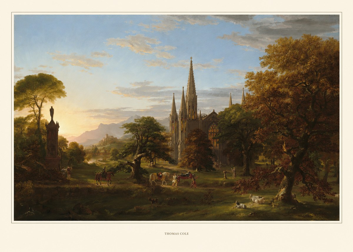 Thomas Cole The Architect's Dream No5 - Plakat