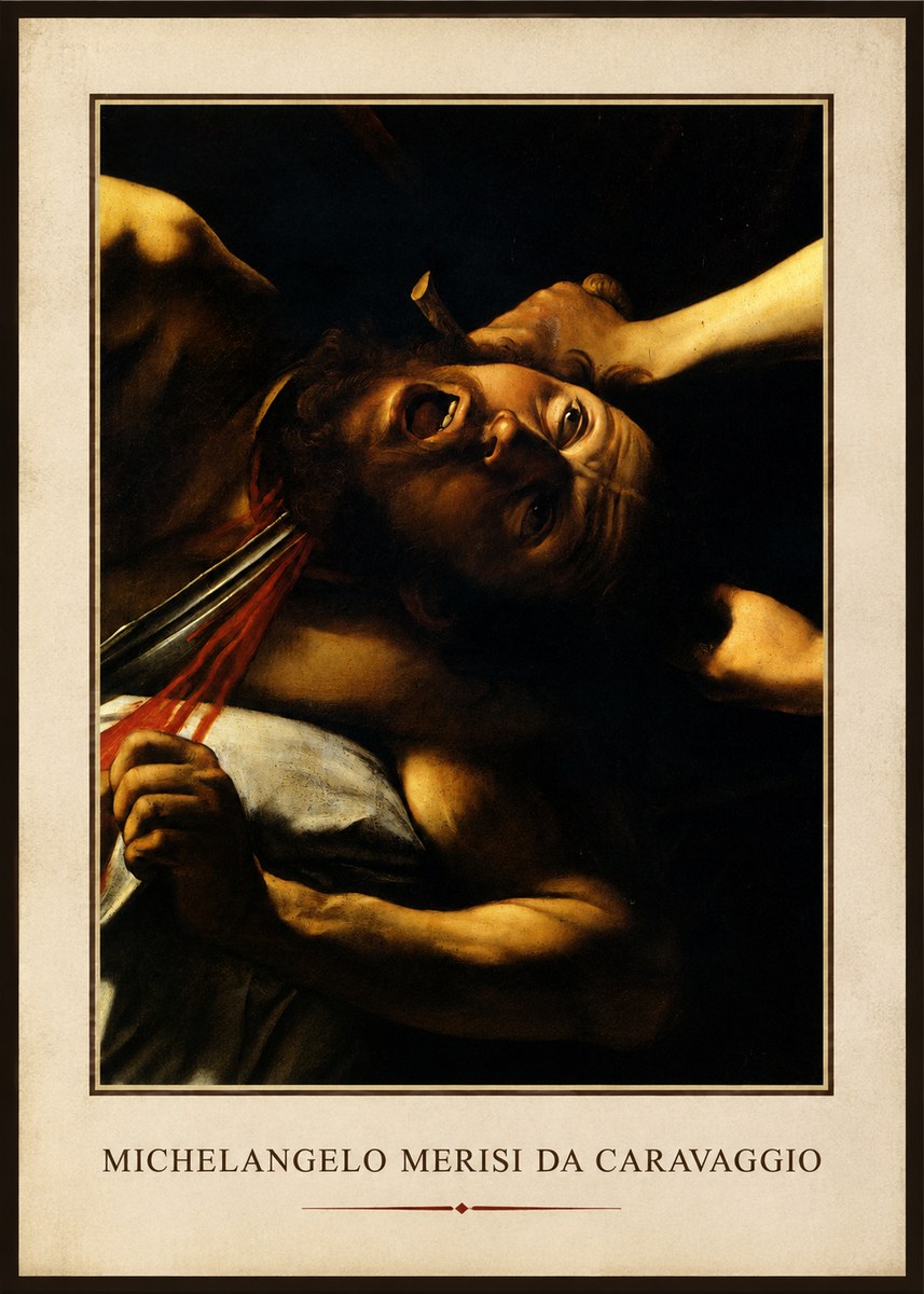 Michelangelo Merisi da Caravaggio David with the Head of Goliath IV No6 - Plakat