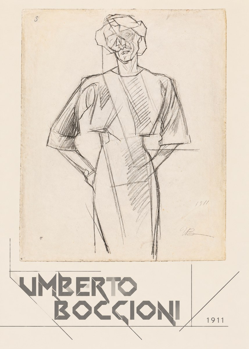 Umberto Boccioni Figure Study, 1911 No4 - Plakat