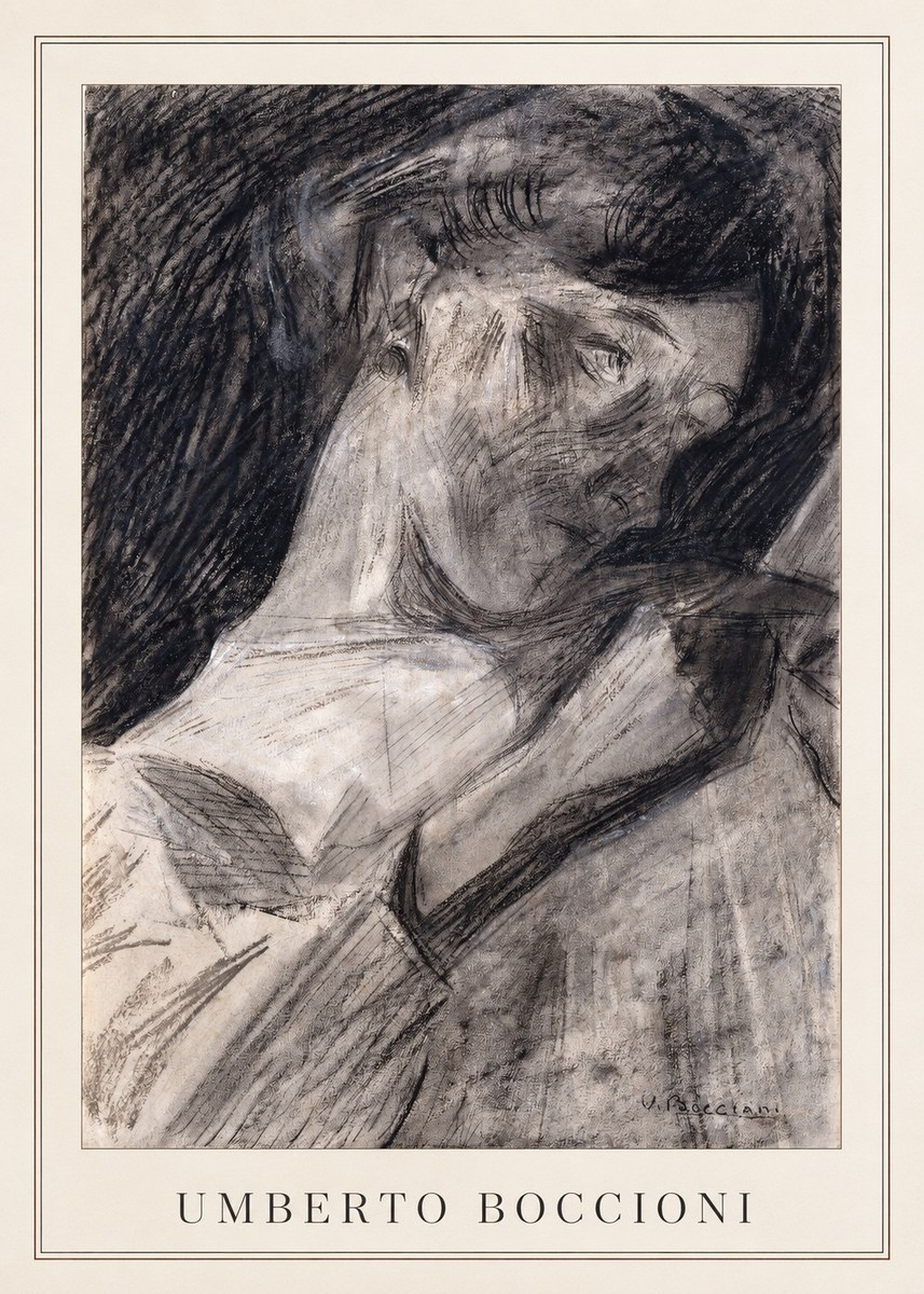 Umberto Boccioni Figure Study II No3 - Plakat