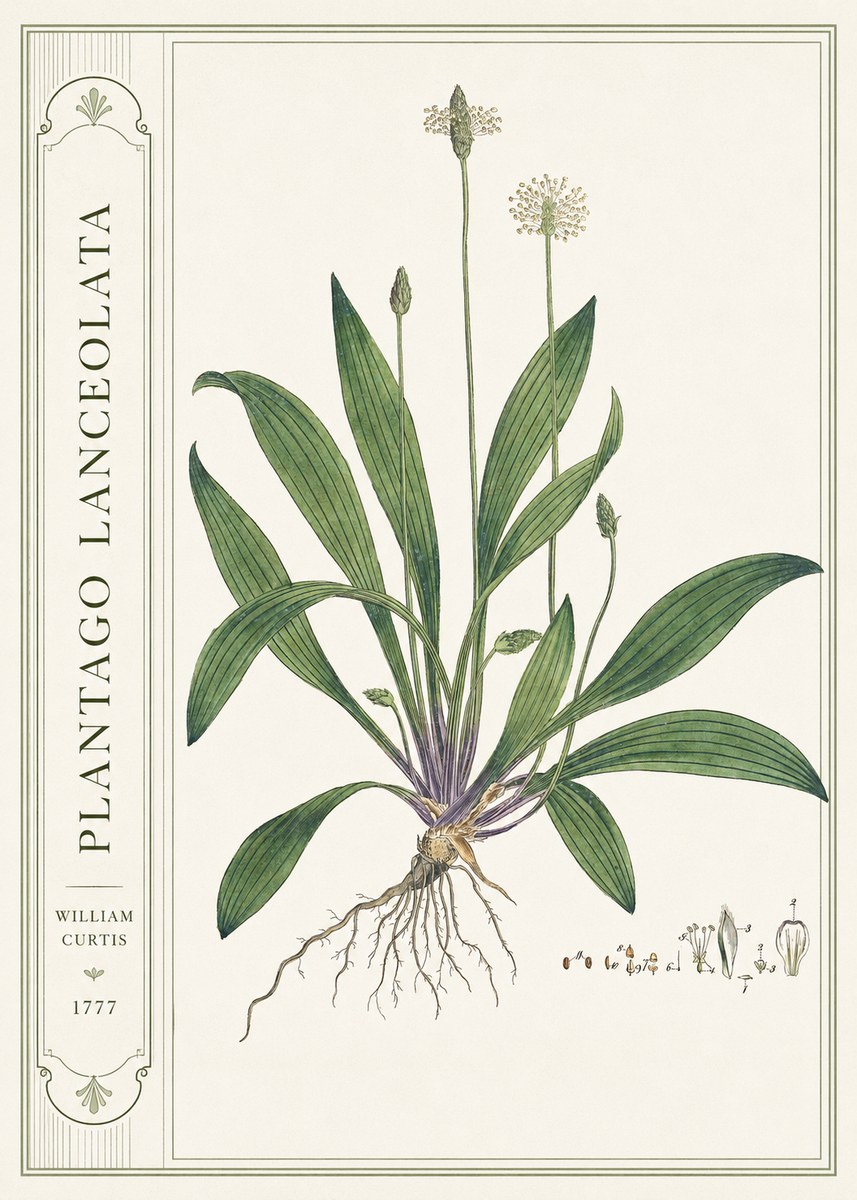 William Curtis Plantago Lanceolata IV No2 - Plakat