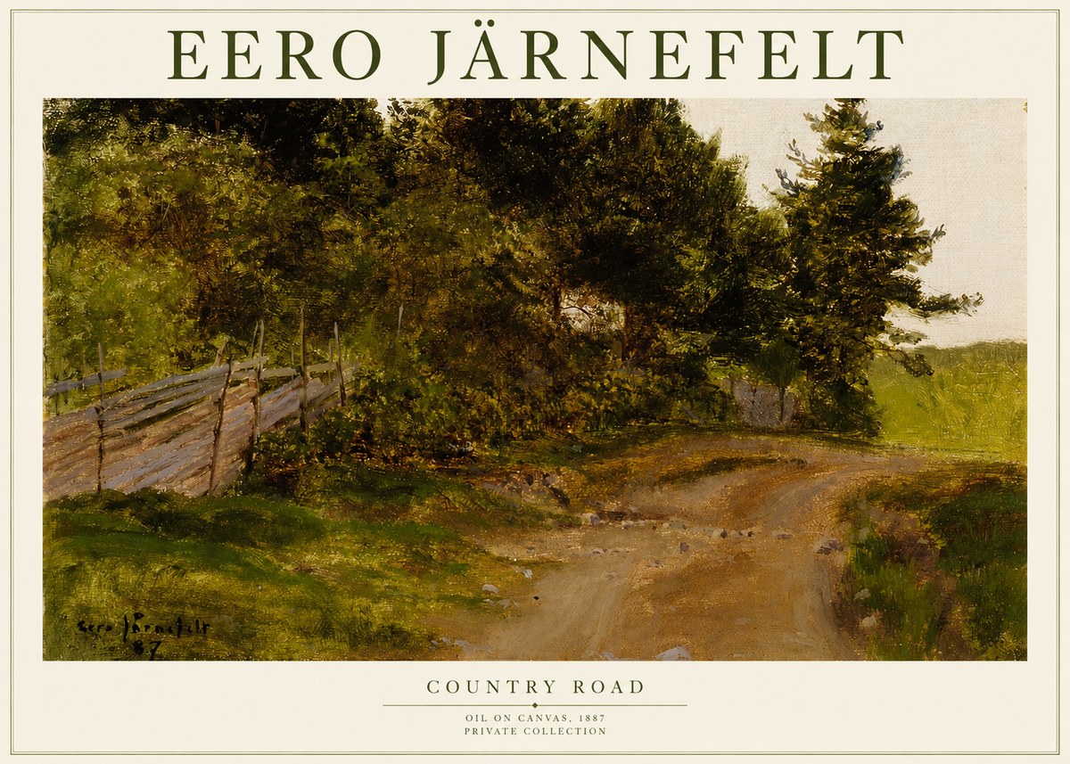 Eero Järnefelt Country Road No1 - Plakat