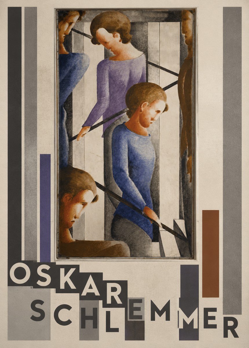 Oskar Schlemmer Staircase Figures II No3 - Plakat