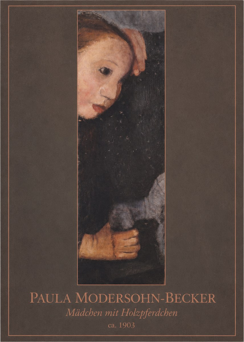Paula Modersohn-Becker Mädchen Mit Holzpferdchen No1 - Plakat