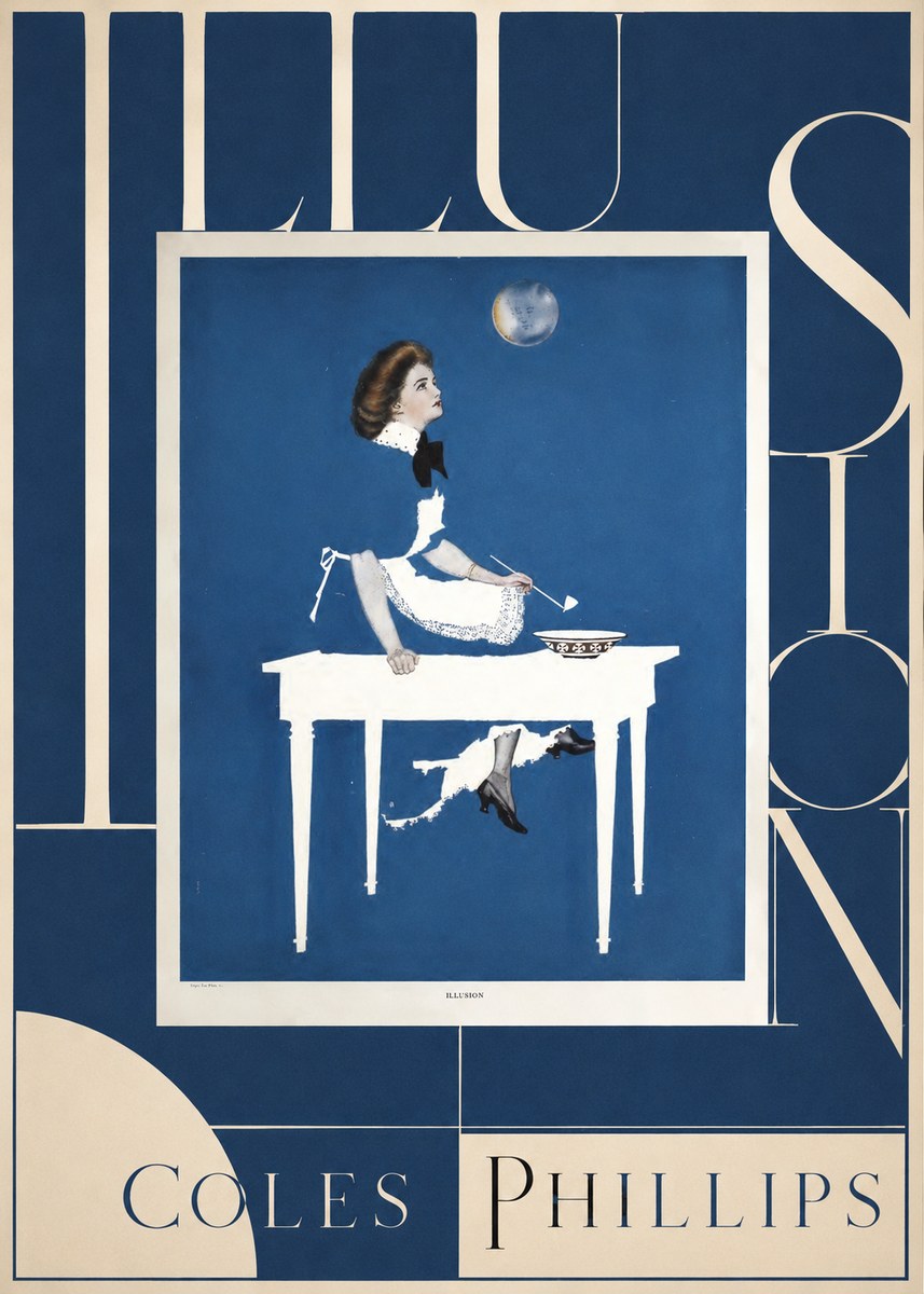 Coles Phillips Illusion No5 - Plakat