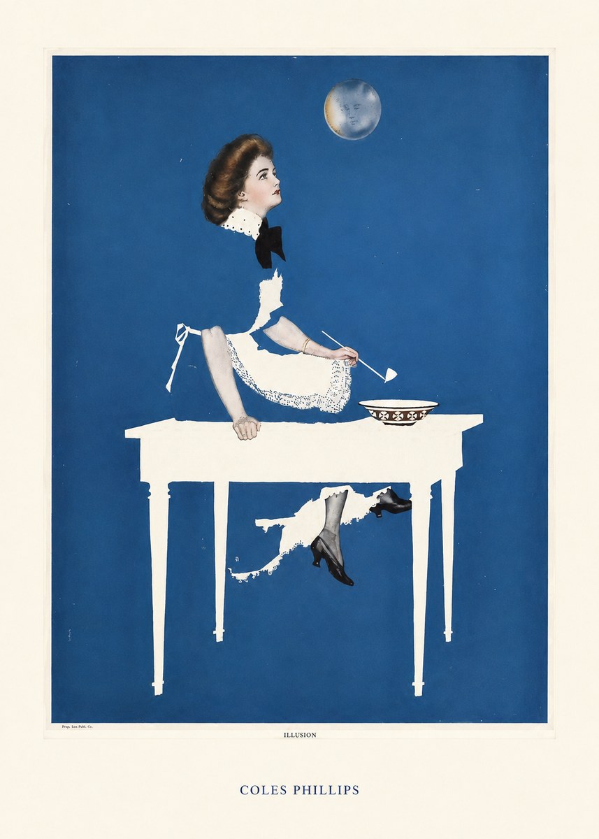 Coles Phillips Illusion No6 - Plakat