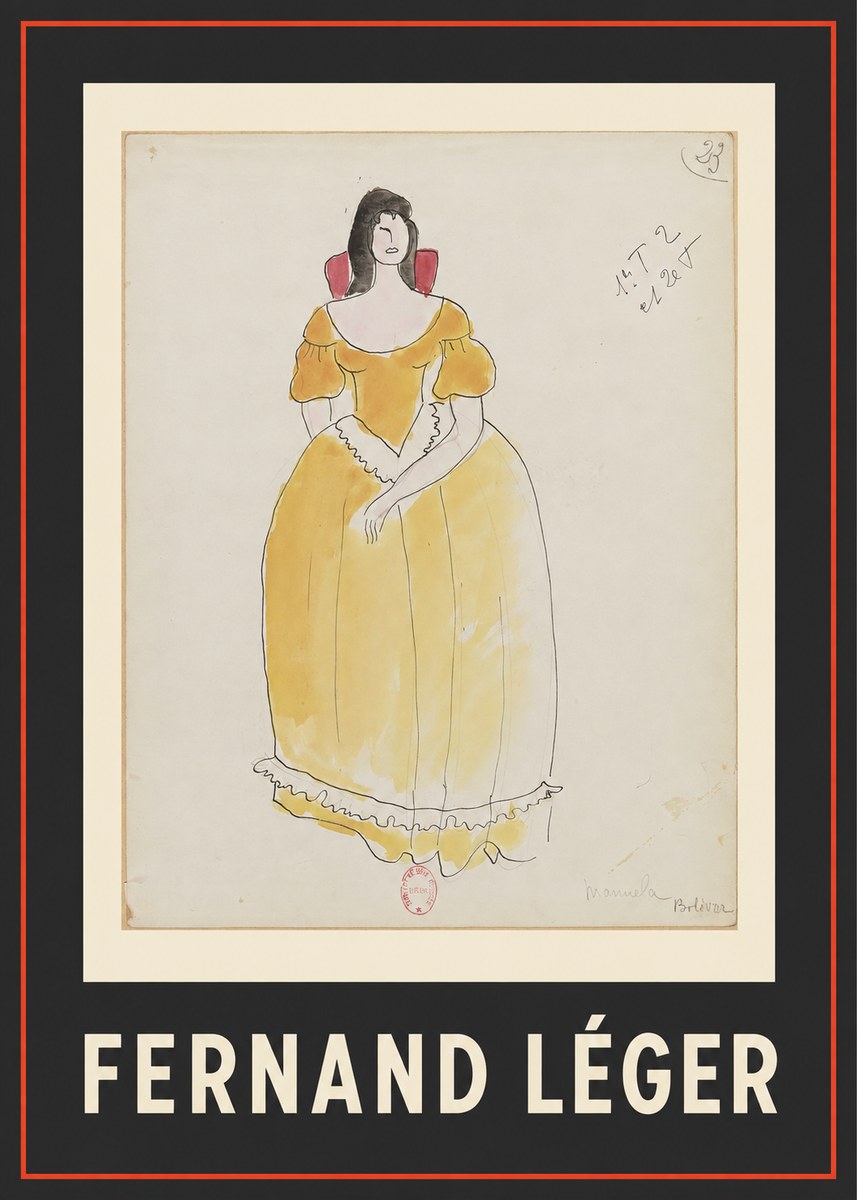 Fernand Léger Manuela Bolívar II No1 - Plakat