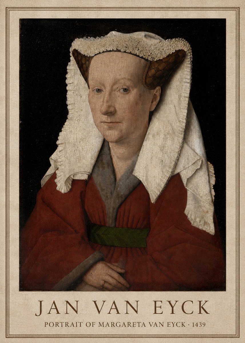 Jan van Eyck Portrait of Margareta Van Eyck No1 - Plakat