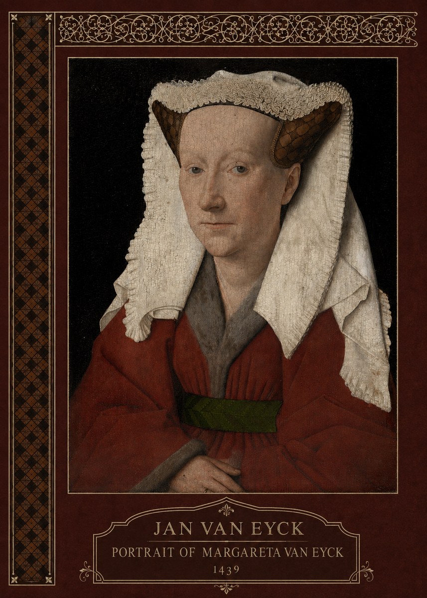 Jan van Eyck Portrait of Margareta Van Eyck No6 - Plakat