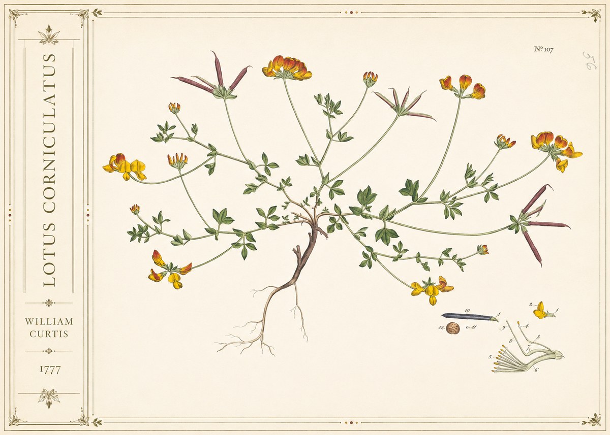 William Curtis Lotus Corniculatus III No2 - Plakat