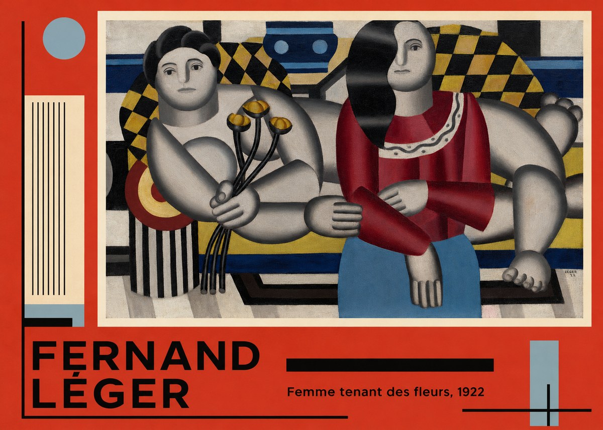Fernand Léger Two Women No4 - Plakat
