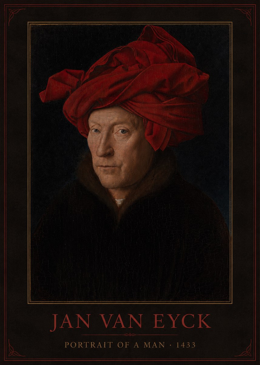 Jan van Eyck Portrait of a Man IV No3 - Plakat