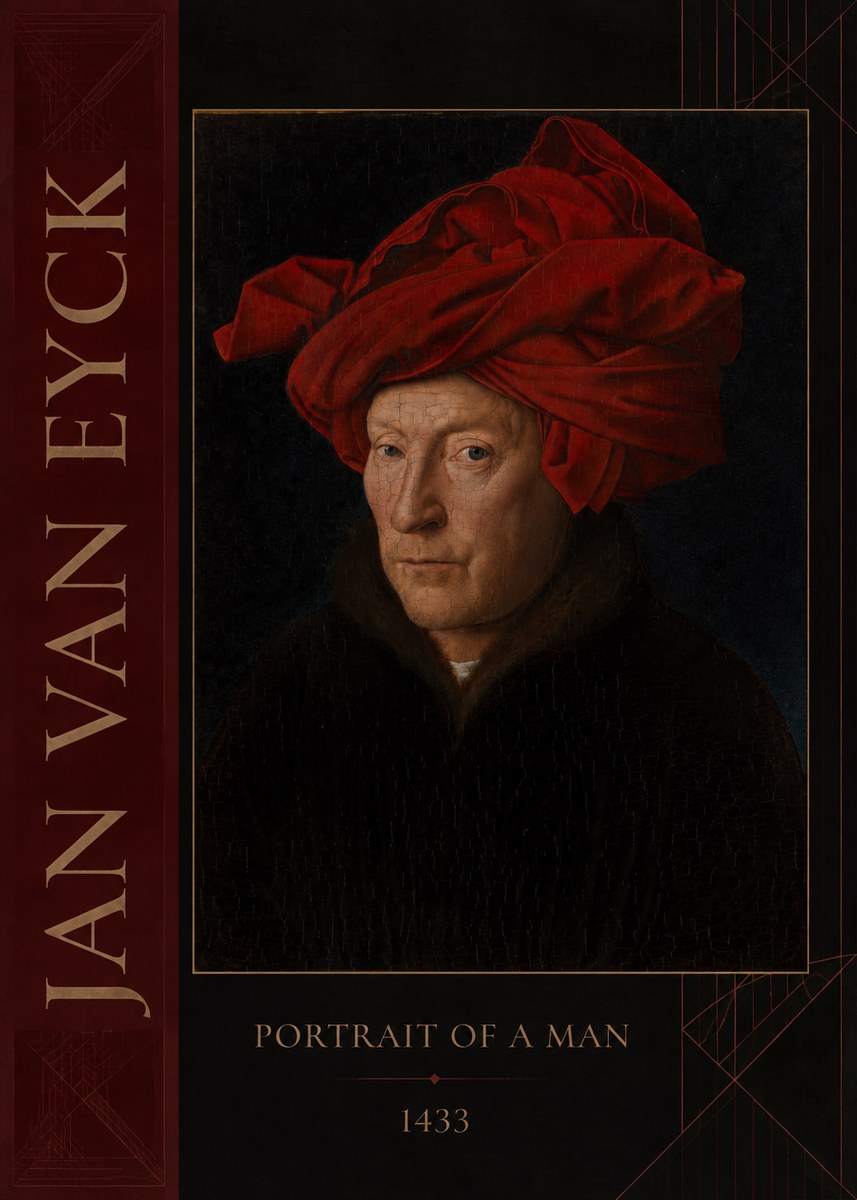 Jan van Eyck Portrait of a Man IV No4 - Plakat