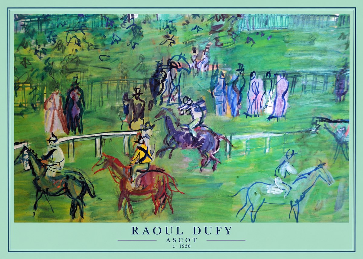 Raoul Dufy Ascot No4 - Plakat