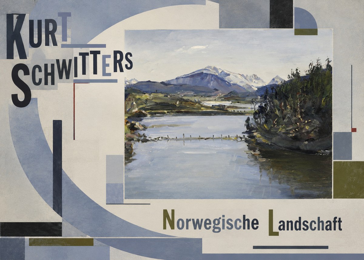 Kurt Schwitters Norwegische Landschaft No6 - Plakat