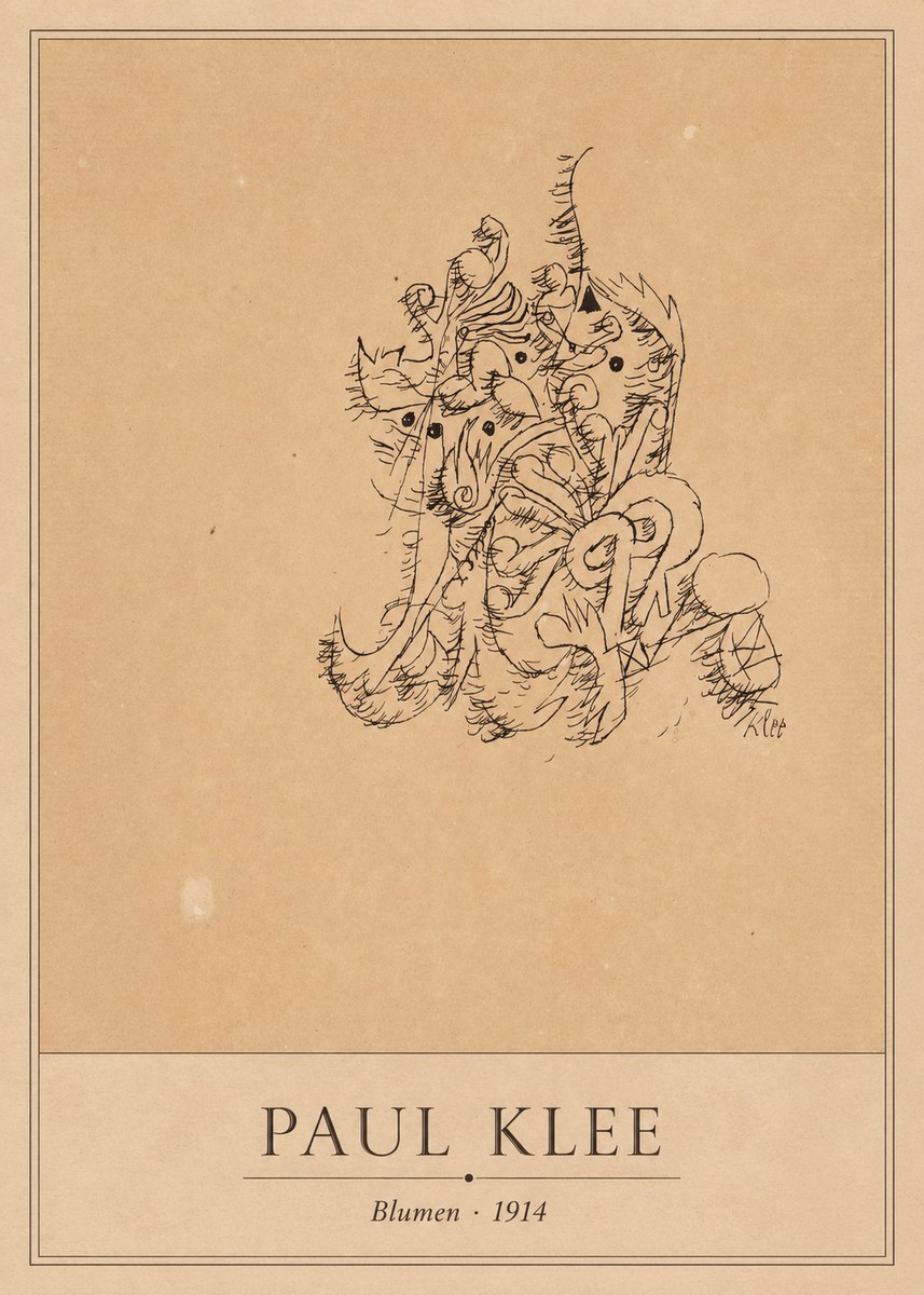 Paul Klee Blumen II No1 - Plakat